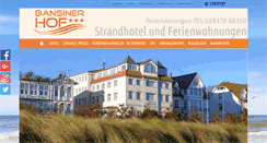 Desktop Screenshot of bansiner-hof.de